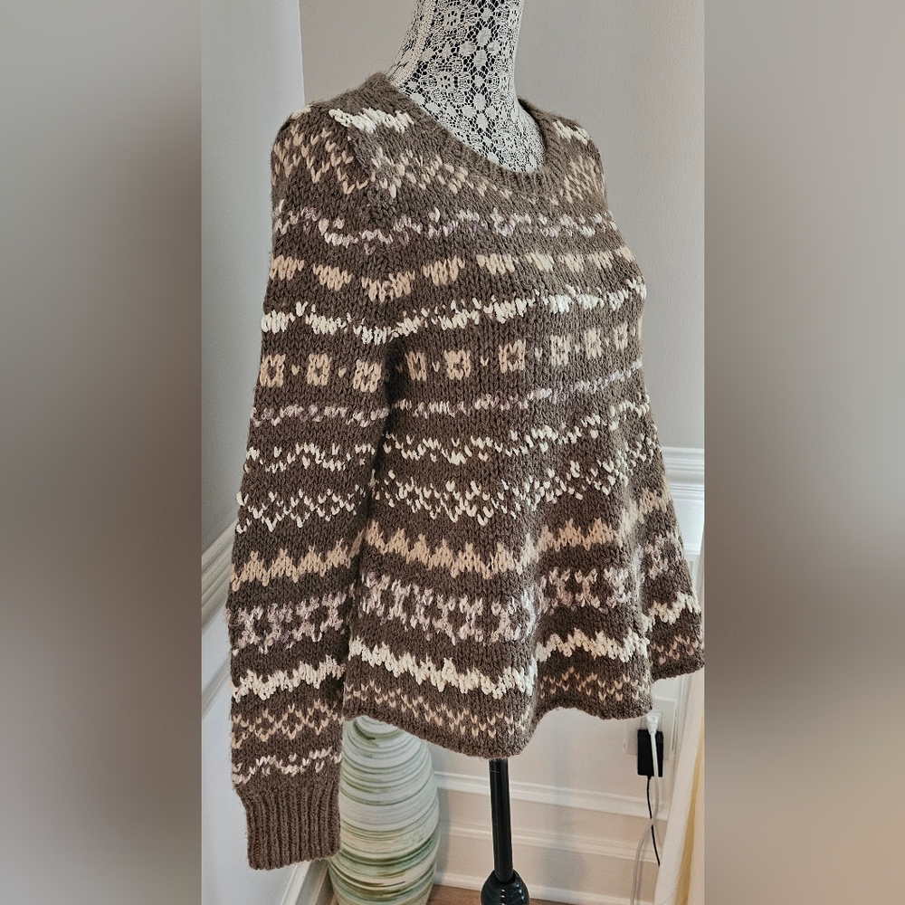 Free People Through The Storm Wool Sweater Generous Small - Picture 3 of 9